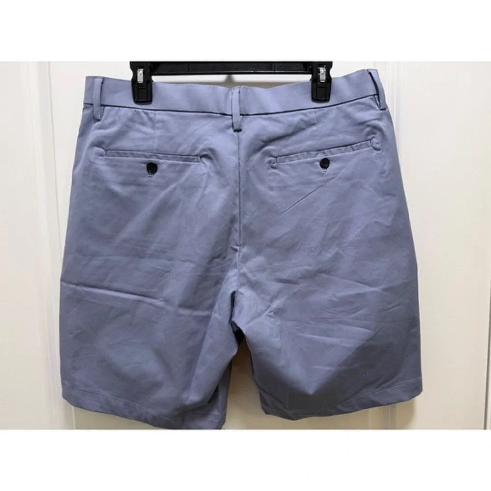 Banana Republic Mens Blue Grey‎ Flat Front Chino Shorts Size 36 Golf Casual
